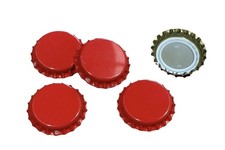 RED Crown Caps 26mm Pack of