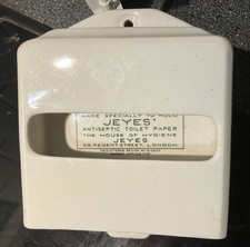 Vintage Ceramic Jeyes Toilet Roll Holder