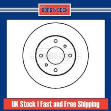 2x Brake Discs Vented For