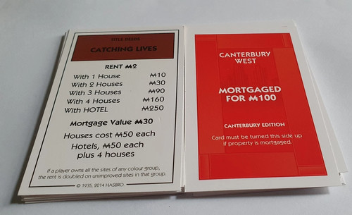Full set monopoly - full, deed