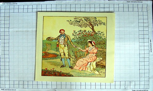Original old antique - original, print