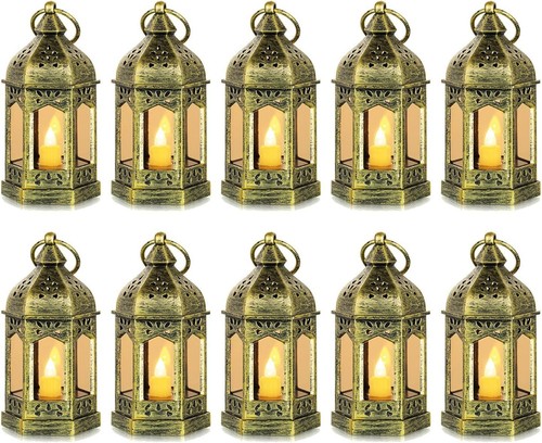 Pcs mini lanterns with - 10,