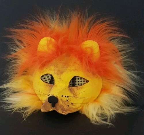 Lion mask handmade costume - lion, handmade.