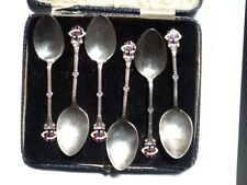 Masonic R.A.O.B. Sterling Silver Tea Spoons. With F&S Makers Mark