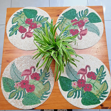 Handmade Placemat Glass Beaded