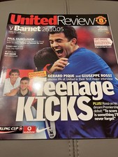 Manchester United FC v Barnet FC programme & Match Ticket Mint 05/06.