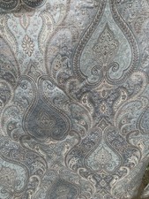 Dunelm Novello Duck Egg Blue Pencil Pleat Lined Long Curtains W229cm D183cm (A