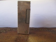 Dunhill Rollagas Lighter Silver Plated Diamond Pattern - Spare - Repair