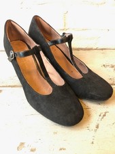NEXT Ladies Shoes Black Suede Size 6 Very Good Condition