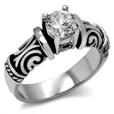 Women's Ring, Clear CZ