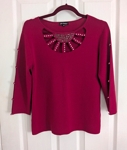 Ellie louise pink - knit, beaded