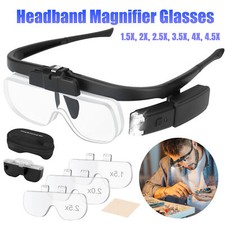 450% Magnifier Glasses With Led Light Magnifying Glasses Loupes Reading Sewing
