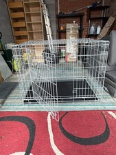 XL Dog Crate  107x70x78 with tray 2 door opening 