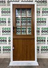 GOLDEN OAK STABLE DOOR BARN EXTERNAL WOODGRAIN BROWN EXTERNAL EXTERIOR COMPOSITE