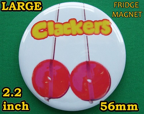 Clackers round fridge magnet - clackers,
