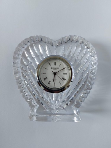 Waterford crystal heart clock - waterford,