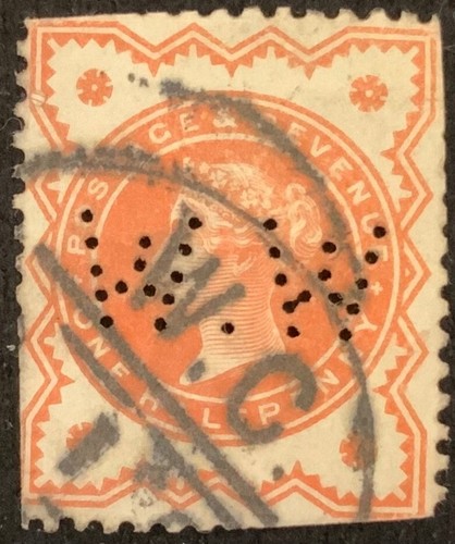 1887 queen victoria one - gb,