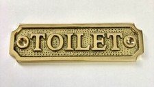 TOILET DOOR ROOM SIGN PLAQUE