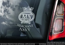 Merchant Navy - Car Sticker -