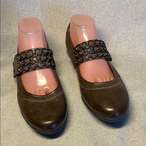 Bussola leather brown - brown, flats