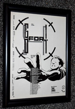 STIFF LITTLE FINGERS A4 FRAMED go for it 1981 ALBUM original promo art poster