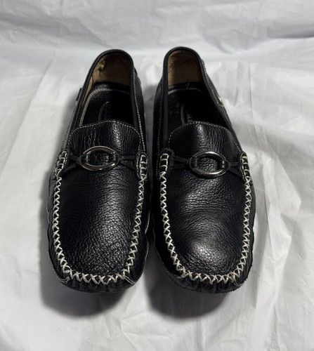 Parex ring logo loafers black - parex,