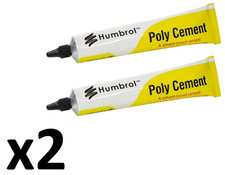 2 x HUMBROL Poly Cement Medium