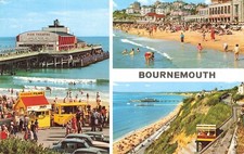 Bournemouth Dorset Multiview c1970 Postcard (G298)