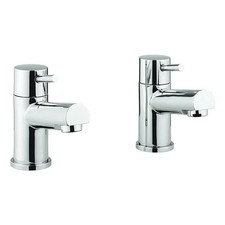 Crosswater Bath Pillar Taps Crosswater Adora Globe 2 Modern Lever Design Chrome
