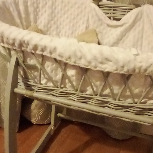 Wicker oval moses - wicker, with