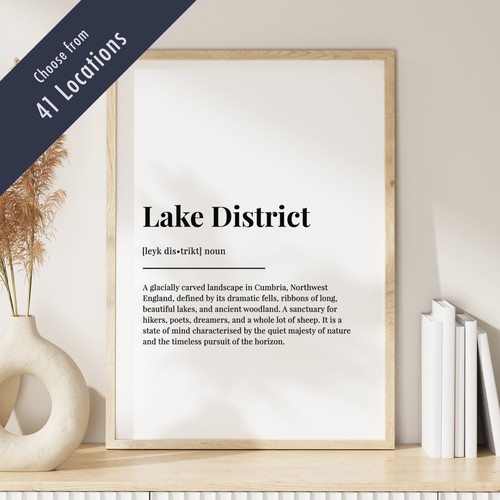 Landscape definition print - uk,