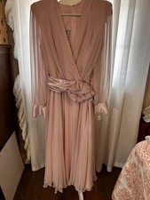 VTG 70s Pink Chiffon Maxi