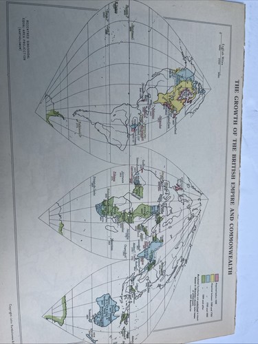Map growth british empire - growth,
