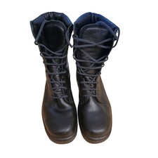 Bata Leather Combat Boots Higher Steel Toe Cap Size 7  Security Work Wear Black