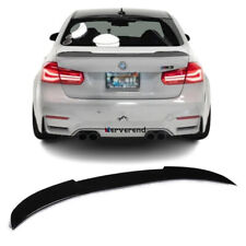 V Style Rear Boot Trunk Lip Spoiler FOR BMW 3 series F30 F35 M3 F80 Gloss Black