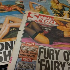 Page 3 girl Kirsten Imrie Pages. Daily sport newspaper 29/6/1993