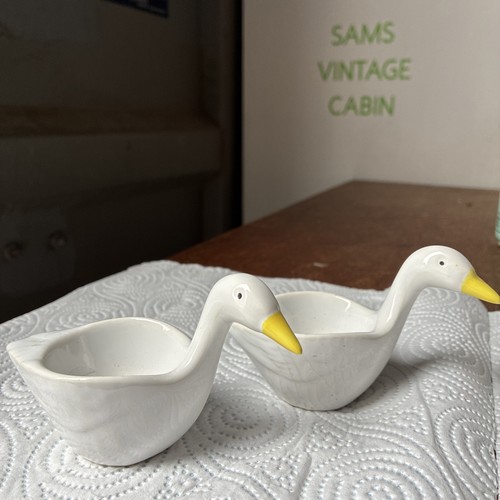 Pair vintage duck egg - pair,