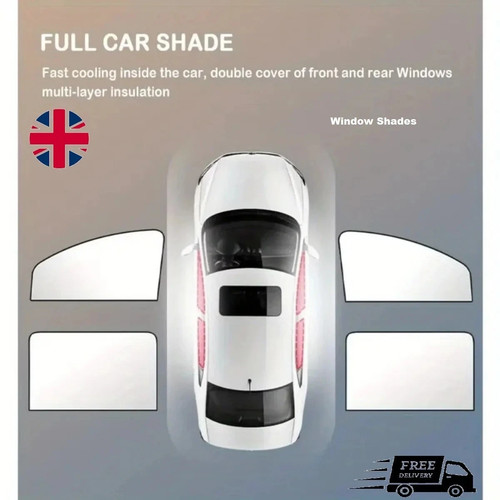 Magnetic car sunshade 4pcs - car, uv