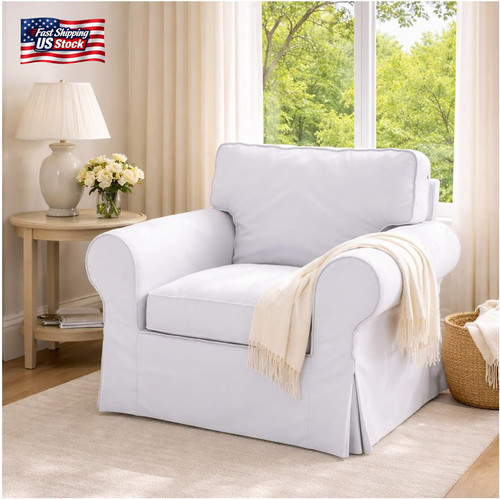 Cotton ektorp chair cover - cotton,