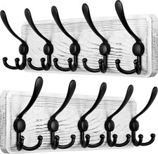 Set of 2 White Wooden Wall