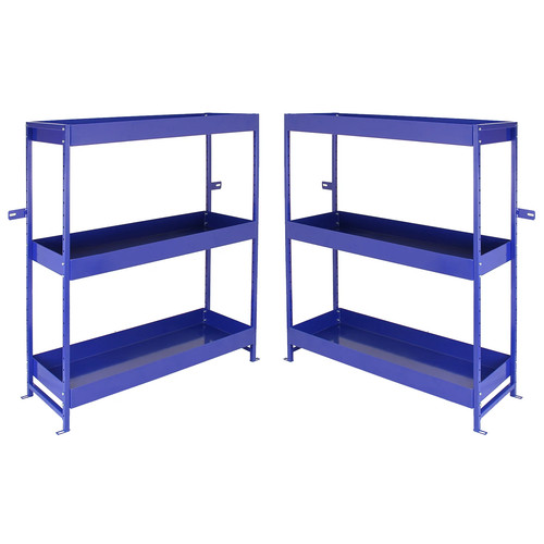 Steel van shelving metal - 2x,