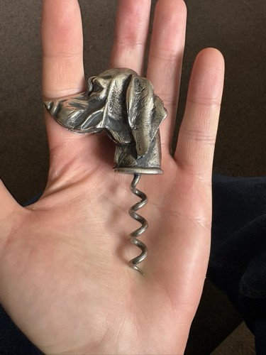 Silver plated blood hound - a,