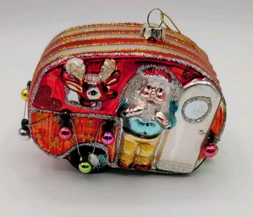 Glass santa camper travel - santa's,