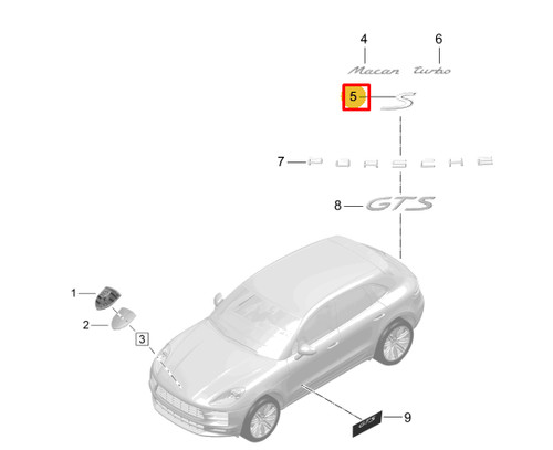 Porsche macan 95b rear trunk - porsche,