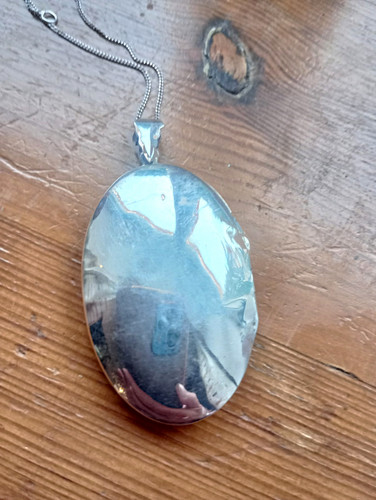 Sterling silver large oval - sterling,