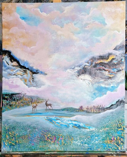 Original abstract acrylic - original,