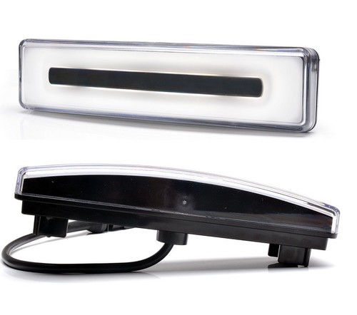 Front position white led - front,