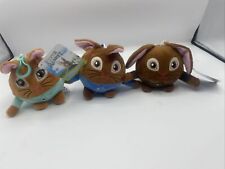 Peter Rabbit Squeezsters Plush Keyring Bag Clip Pram Charm Soft Toy Rare x 3