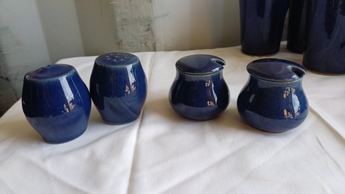 Denby blue condiments and - blue,
