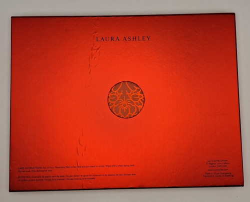 Laura ashley red corckback - x, 4